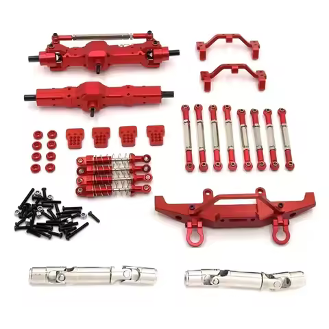 Metal Upgrade Tie Rod Shock Absorber Tie Rod Seat Nine Piece Set For Feiyu FY003-5A WPL C14 C24 1/16