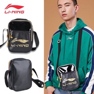 China Li Ning Beg Satchel Kecil Lelaki Beg Utusan Serbaguna Mudah Beg Kasual Beg Kecil Wanita Ringan
