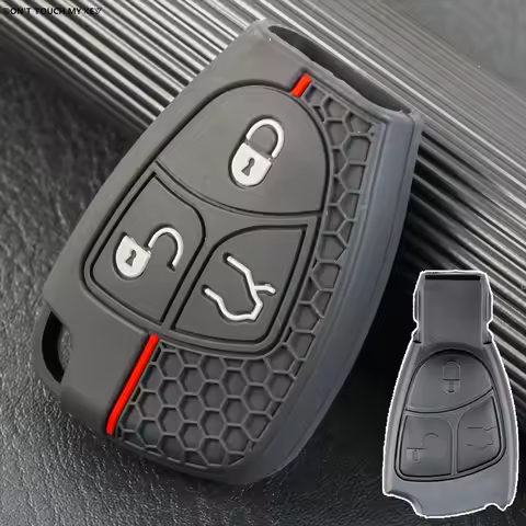 For Mercedes Benz C E B CLS CLK SLK280 S430 S500 S600 SL500 SL600 R350 S350 Silicone Remote Key Ring