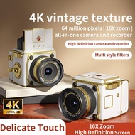 4k Digital Camera Retro Portable Ccd 64 Million Pixels Retro Camera Zoom Video Fashion Hd F3t3
