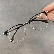 Fashion Metal Frame Myopia Eyebrow Frame Glasses-50~-600 Degree Unisex Glasses