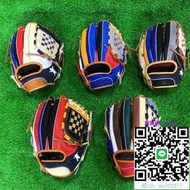 棒球手套棒球魂DL棒球手套彩虹系列小熊手套小牛皮3種尺寸顏色隨機