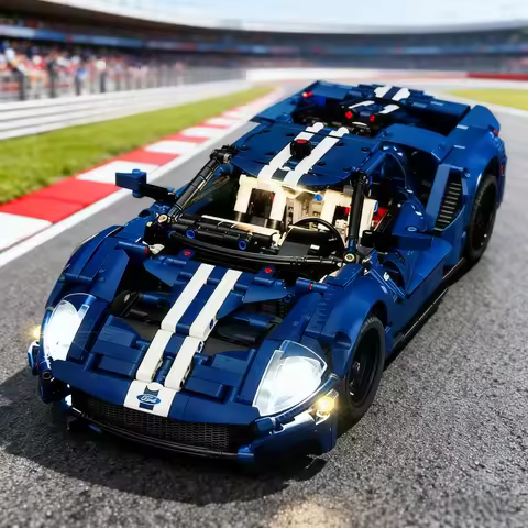 5V LED Lights For 2022 Ford GT 42154 Decorative Lamp With Battery Box (Not Include Lego Building Blo