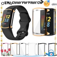 OLINI TPU , Watchband Smart Screen Protector,  Full Cover Soft Bumper Protective Shell for Fitbit Ch