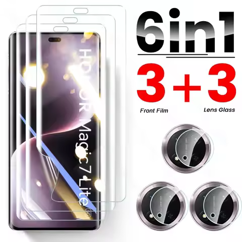 6In1 HD Camera Glass For Honor Magic7 Lite X9c Magic7Lite Magic 7Lite 7 Light Honer X 9c 5G Cover Sc