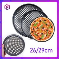 With Hole Perforated Pizza Pan Kitchen Cooking Pizza Bake Pan Carbon Steel Pizza Pan