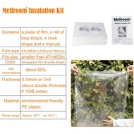 Adjustable Window Insulation Kit 47inX63in(120X160cm) for Winter Keep Cold Out,cuttable Transparent 