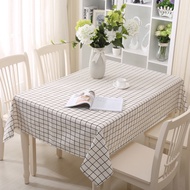 Shopping Table Cloth Cover Eat PVC Plaid Table Cloth Dustproof Oil Proof Waterproof Dinning Room Tab