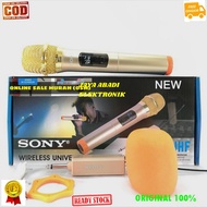 G492 SONY OEM MIC WIRELESS MICROPHONE CAS CASAN BATERAI CHARGER UHF MIK KARAOKE single pro  vokal su