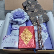 Paket mukena Al Qur'an sajadah seserahan pernikahan Hadiah kado