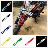 Motorcycle Reflective Sticker Wheel Fender Hub Sticker Set Waterproof Safety Arrow Tape Car Decal Motorcycle Accessories