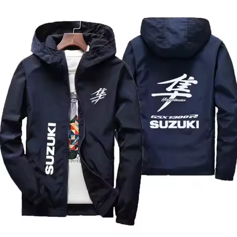 Men's Suzuki Motorcycle Jacket The Large-Sized Men's Motorcycle Jacket for the New Suzuki GSX 1300R,