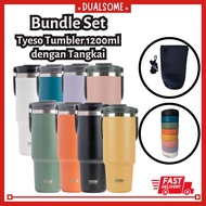 8 Colors Bundle Set Tyeso Handle Tumbler 1200ml Tyeso Tumbler with Handle Big Size Volume Water Bott