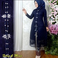TUNIK BRUKAT MOANA SET ROK LILIT / KEBAYA PESTA TUNIK BRUKAT PAYET