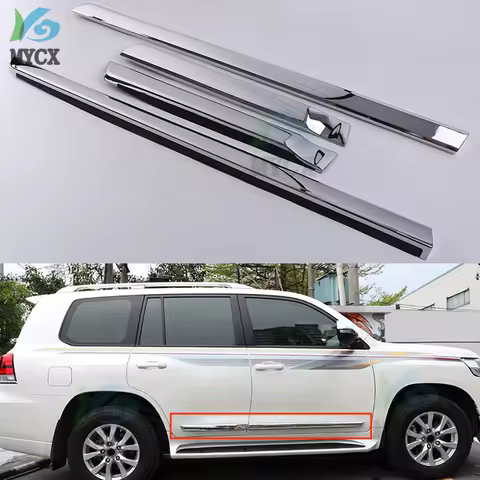 ABS Chrome Door Side Moulding For Toyota Land Cruiser 200 LC200 2008 2009 2010 2011 2012-2019 Models