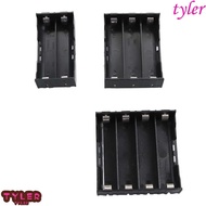 TYLER Battery Box With Hard Pin Black  Cases for 18650 Battery Storage Box 1 2 3 4 Slot Battery Holder