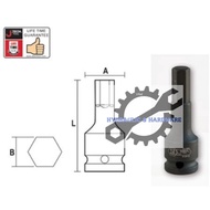 JETECH TOOL ORIGINAL || CR-MO BLACK IMPACT HEX-BIT SOCKET