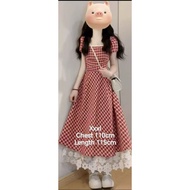 Plus Size women wear Maxi dress XXXL 70-90kg plus size dress with lace 大码女装连衣裙 Xxxl