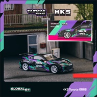 Tarmac Works 1/64 Scale HKS Toyota GR86 Black Die-cast Car T64G-038-BK
