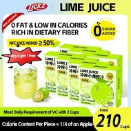 LICKZ JUICE Lime Calamansi Juice Beverage Concentrate Bundle -  Total 210 Sachets  [0 Fat, 0 Sugar, 