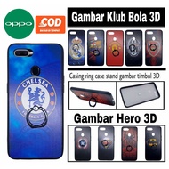 Oppo F1s F1+ F3 F3+ Hardcase Casing Football Club EmbossedRing Case / Premium 3Dhero