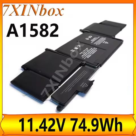 7XINbox A1582 11.42V 74.9Wh OEM Laptop Battery For MacBook Pro A1502 Retina 13” A1493 Early 2015 Mid