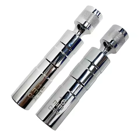 2Pcs Spark Plug Socket 14mm 16mm 360° Swivel Spark Plug Socket Removal Tool Magnetic Spark Plug Sock