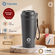 FJbottle Tumbler Coffee Mug 480ml Water Bottle Temperature Retention Leakproof