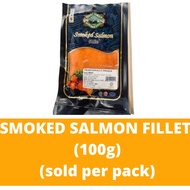 Smoked salmon 100g (Sold Per Pack)烟熏三文鱼 Sung Tao Smoked Salmon Fillet