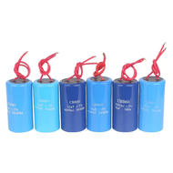 Kapasitor Capacitor / BIRU Bentuk Tabung Bulat CBB60 8Uf / 12Uf / 16Uf 450vac 50 / 60hz