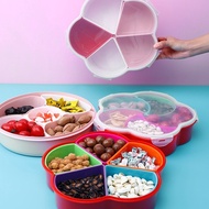 Hari Raya CNY Candy Fruit Kuih 5 Compartment Container Round Container Snack Storage