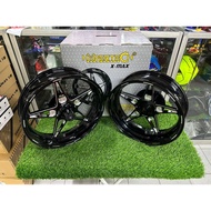 HYPERTECH SPORT RIM RX1 X-MAX BLACK F 3.5 X 15 / R 4.0 X 14