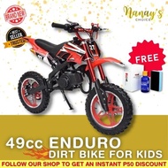 Nanay's Choice HIGH QUALITY Enduro Motorcycle for Kids / Motorcycle Gasoline Type/Dirt Bike /Kids Motorcycle / Kids Motor Bike Gas / 49cc Enduro Orion / 2 Stroke Motor Bike / 49cc Enduro / Enduro Bike for Kids / Gas Powered Motorcycle / 49cc 2 Stroke Gaso