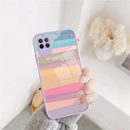 Softcase Glass Kaca Ungu/Lilac Oppo Reno 5F - [GL03] - Case Oppo Reno 5F - Casing Hp Oppo Reno 5F - 