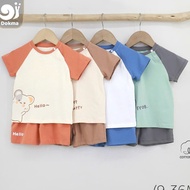 Dokma (8-14.2kg) Children's Short-Sleeved Shirt Set DT272 Baby Short-sleeve Clothes (6-9M 9-12M 12-1