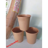 PAPER CUP CRAFT 6.5 Oz CONTENTS 50PCS PER PACK LID WITH COFFEE, TEA, AND VARIOUS OTHER DRINKS, HEAT 