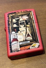 Zippo 80週年紀念款煤油打火機 紅色款