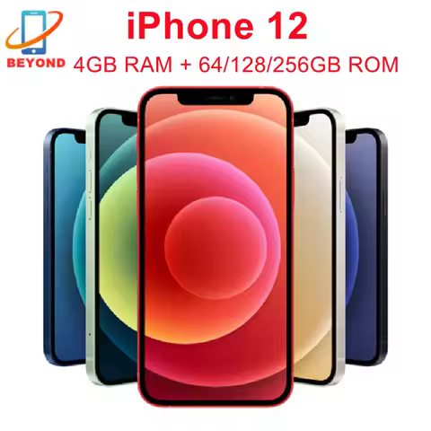 CN/US Version Genuine Apple iPhone 12 64/128/256GB ROM Original 6.1" OLED RAM 4GB A14 IOS Face ID NF