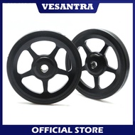 2Pcs Easy Wheel For Brompton Pikes Trifold 3 Sixty Black