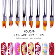 Nail Art Brushes Set 3D Builder Gel Brush Professional Acrylic Drawing Pen KOUDAN