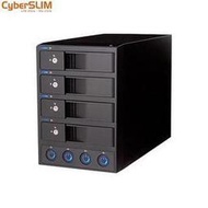 【CyberSLIM 大衛肯尼】S84-U32 3.5 SATA 4層 USB3.0 Type-c 16T 外接盒 實體店家 台灣公司貨『高雄程傑電腦』