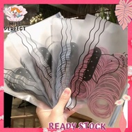 100条 网红ins细头绳皮筋女扎头韩版可爱发绳森系简约绑头发皮套装 100pcs hairband work students