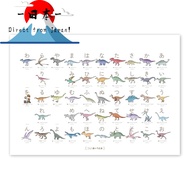 [Direct from Japan]
Dinosaur Hiragana Chart - A to Z Learning Alphabet for Kids - Educational Poster