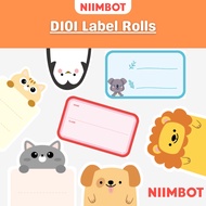 Niimbot Portable Label Printer Sticker Maker D101 Label Rolls (White / Patterned)