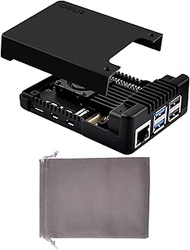 GeeekPi Argon Neo 5 Blk Case for Raspberry Pi 5 with Fan, Aluminum Housing, SilverNeo 5 with Interch