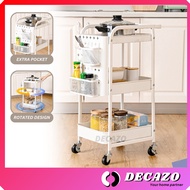 Rak Dapur Rak Tandas 3 Tier Rack Kitchen Rack Trolley Rack Rack Kitchen Storage Rack Kitchen Trolley Office Organizer 廚房