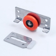 2sets heavy sliding door bearing wheel pulley kit for cupboard door mute wheel sliding door wardrobe pulley wheel