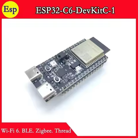 ESP32-C6-DevKitC-1 USB for CP2102 carry ESP32-C6-WROOM-1 N8 Wi-Fi 6 BLE Zigbee Thread Development Bo