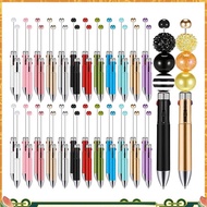 50Pc Plastic Beaded Pens Beadable Pens 4-In-1 Beaded Ballpoint Pens Making Graduation Supplies A you