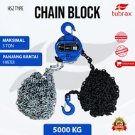 Chain Block JAPAN 5 ton x 9 meter Kerekan Takel Manual Katrol Alat Angkat Barang Chain Hoist Lifting